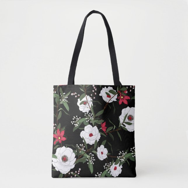 Summer Leaf Fashion Tote Bag (Front)