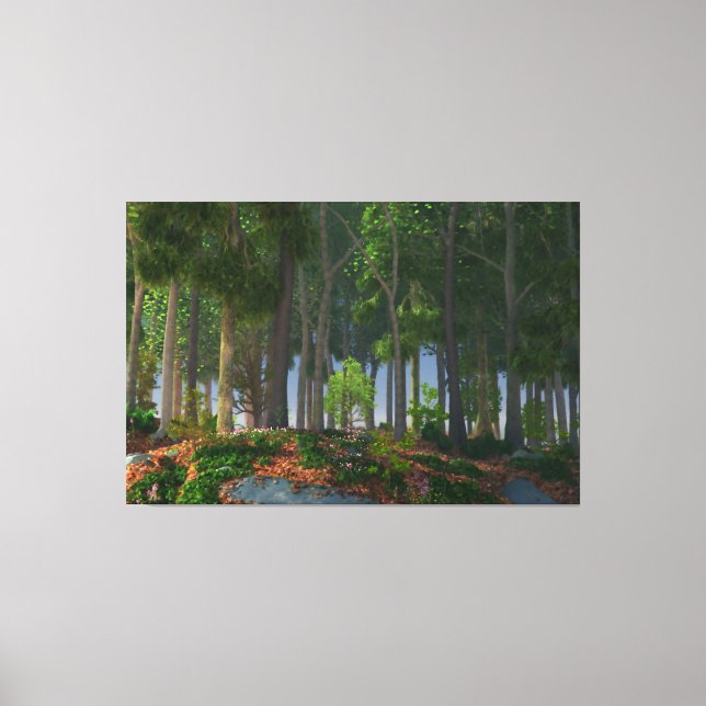 Summer Leaves Canvas Print (Front)