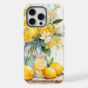 Summer Lemon Blossom Jar iPhone 15 Pro Max Case