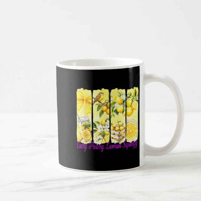 Summer Lemon,coquette Bow Summer Funny Gift Tee Wi Coffee Mug (Right)