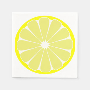 Summer Lemon Fruit Party Napkins