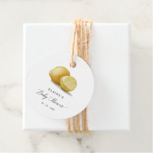 Summer Lemon Lime Citrus Baby Shower  Favour Tags