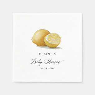 Summer Lemon Lime Citrus Baby Shower  Napkin