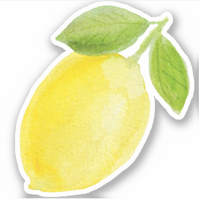 Summer Lemon Sticker - cut teacher gift (Front)