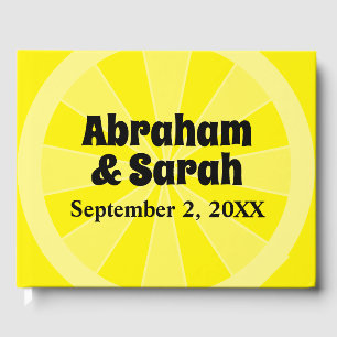 Summer Lemon Wedding Guest Book