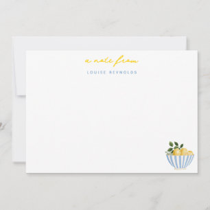 Summer Lemons Personalised Card