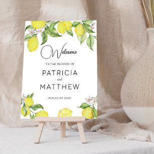 Summer Lemons Welcome wedding sign