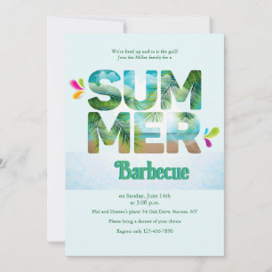 Summer Letters Invitation