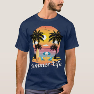 Summer Life Beach Life Palm Tree Sunshine Vacation T-Shirt