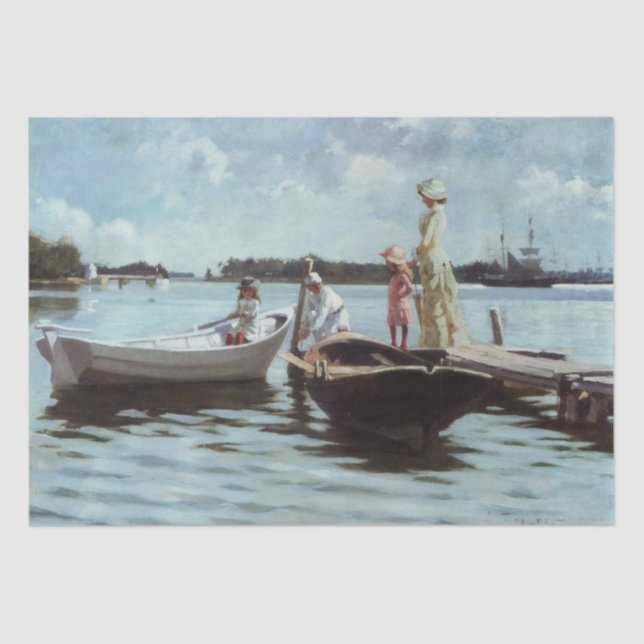 Summer Life in the Islelets (by Albert Edelfelt) Tissue Paper (Front)