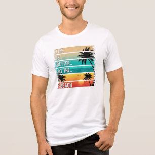 summer Life is Better at the Beach T-shirt Tri-Blend Shirt
