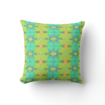 Summer Lime Throw Pillow