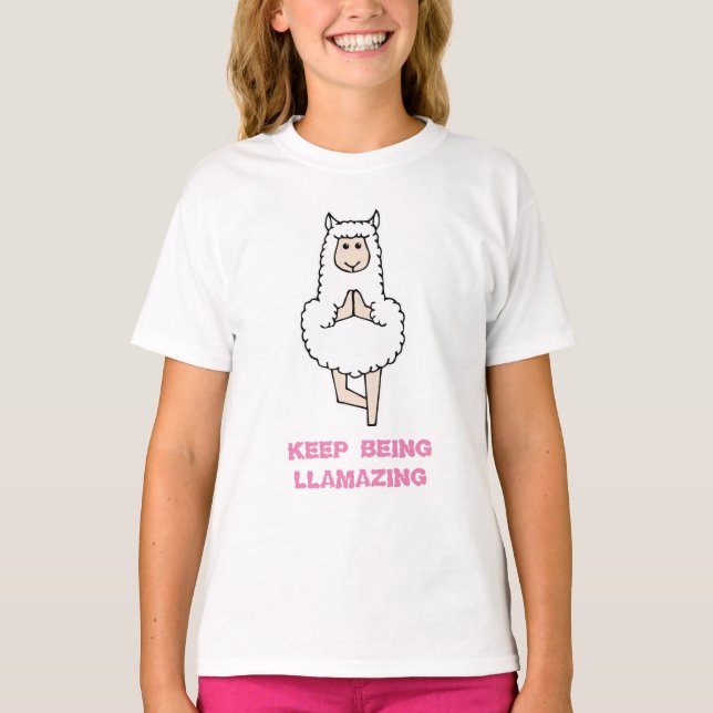 Summer llama t-shirt (Front)