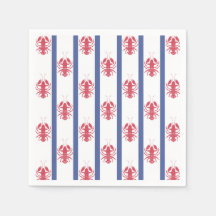 Summer Lobster Theme Paper Napkin