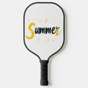 Summer Logo - Summer Text Design Pickleball Paddle