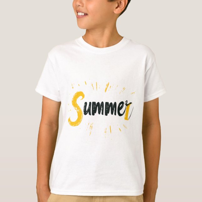 Summer Logo - Summer Text Design T-Shirt (Front)