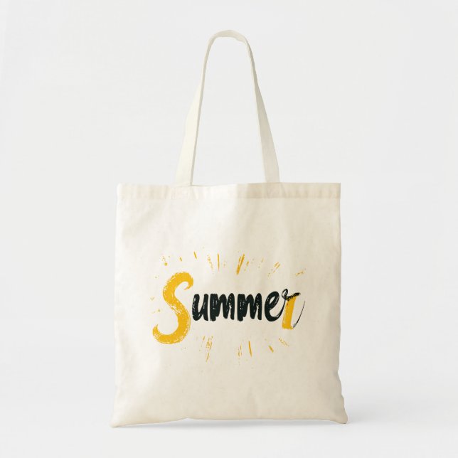 Summer Logo - Summer Text Design Tote Bag (Front)