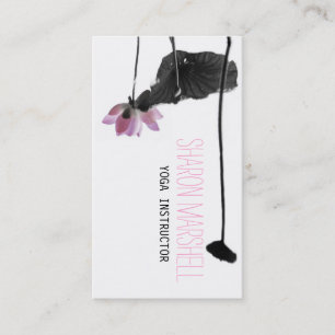 Summer Lotus Oriental Zen Photography Business Card