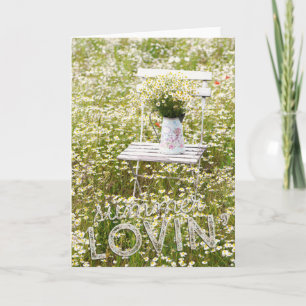 Summer Love Field Wild Flowers + Text Card