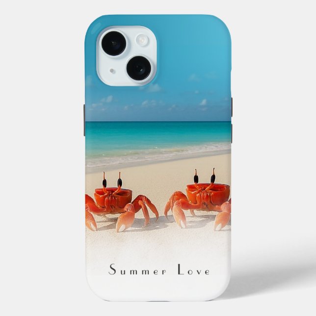 Summer Love — iPhone 15 Tough Case 2 Crabs (Back)