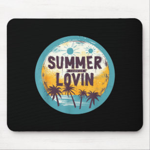 Summer Lovin Palm Trees Outfit for Adults and Kids Mouse Mat