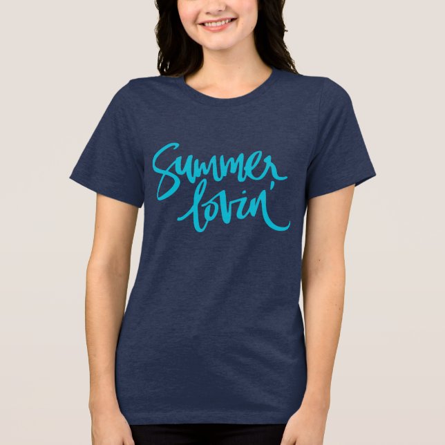 Summer lovin' Tri-Blend shirt (Front)