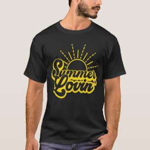 Summer Lovin' Vibes Retro Style Tropical Beach T-Shirt