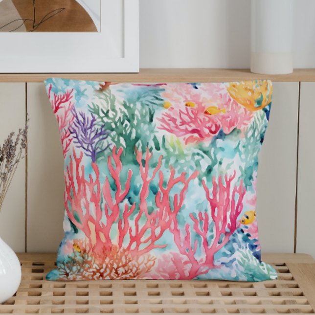 Summer Marine Coral Reef Cushion (Creator Uploaded)