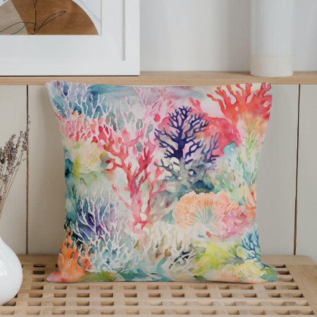 Summer Marine Coral Reef Cushion (Creator Uploaded)