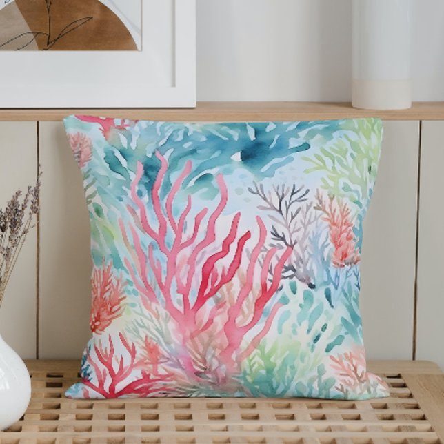 Summer Marine Coral Reef Cushion (Creator Uploaded)
