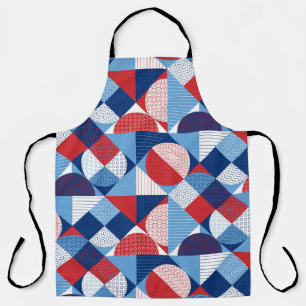 Summer marine geometric seamless pattern apron