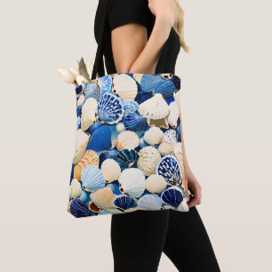 Summer Marine Seashells Tote Bag