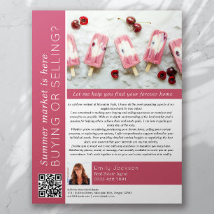 Summer Market is Here Real Estate Marketing Flyer