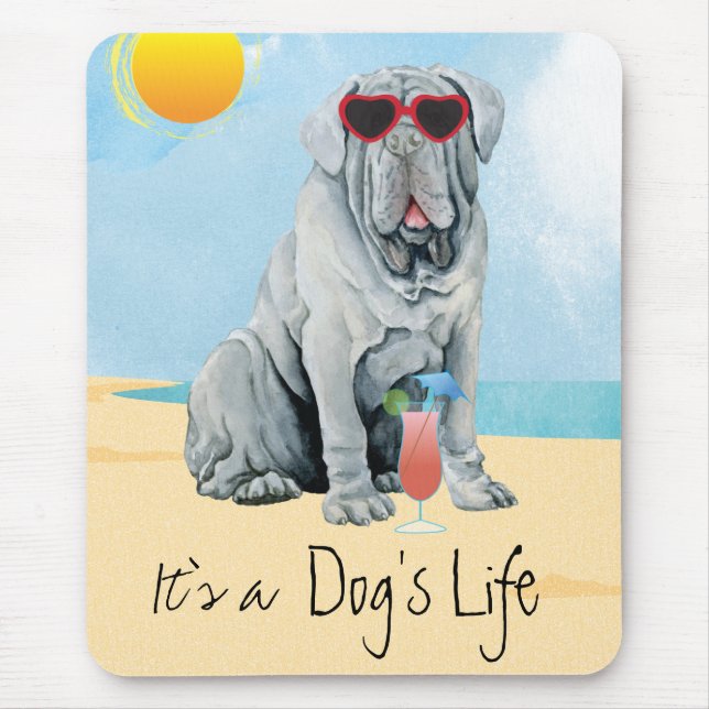 Summer Mastino Mouse Pad (Front)
