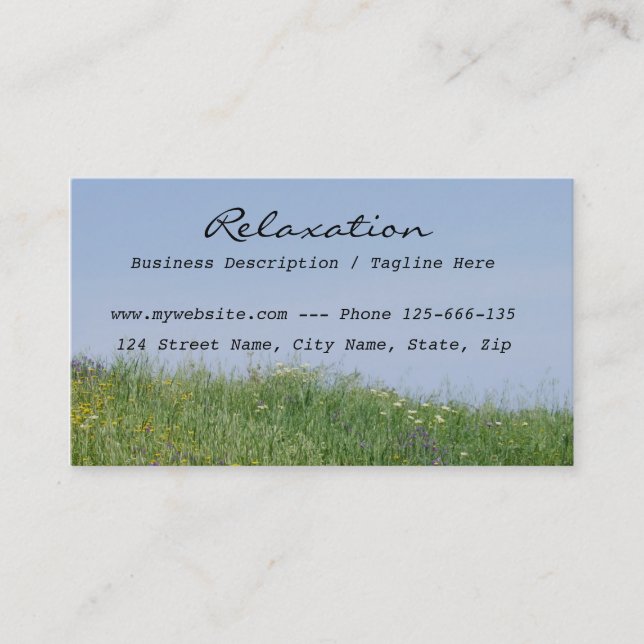 Summer Meadow Business Card (Front)