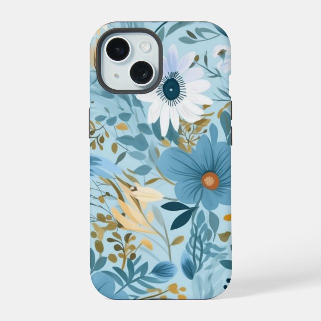 Summer Meadow Design iPhone 15 Case (Back)