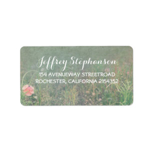 Summer Meadow Elegant Vintage Label