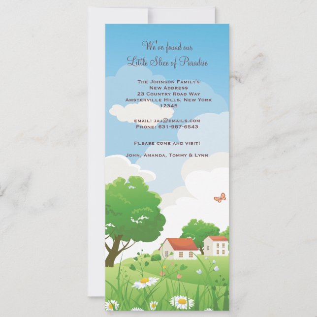 Summer Meadow Moving Announcement (Front)