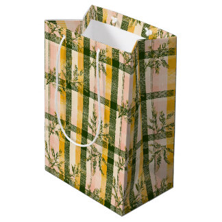 Summer Meadow Tartan | Garland & Plaid Medium Gift Bag