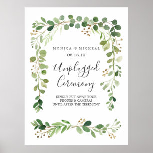 Summer Meadow Unplugged Wedding Ceremony Sign