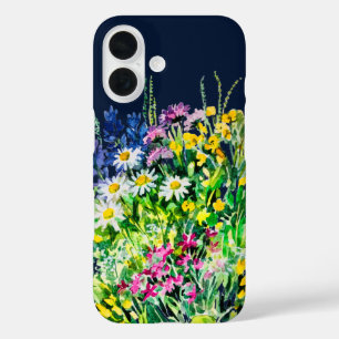 Summer meadow, wild flowers iPhone 16 case