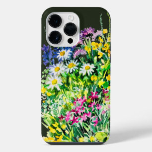 Summer meadow, wild flowers iPhone 14 pro max case