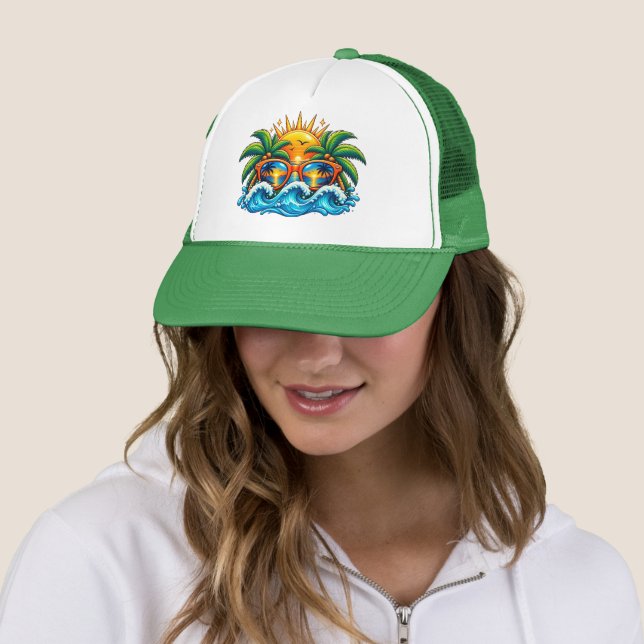 Summer Memories On 1 Trucker Hat (In Situ)