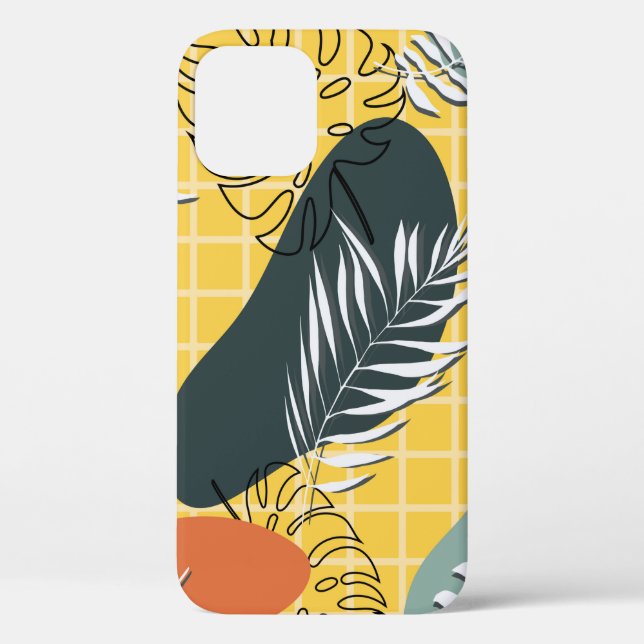 Summer memphis seamless pattern,abstract shapes an Case-Mate iPhone case (Back)