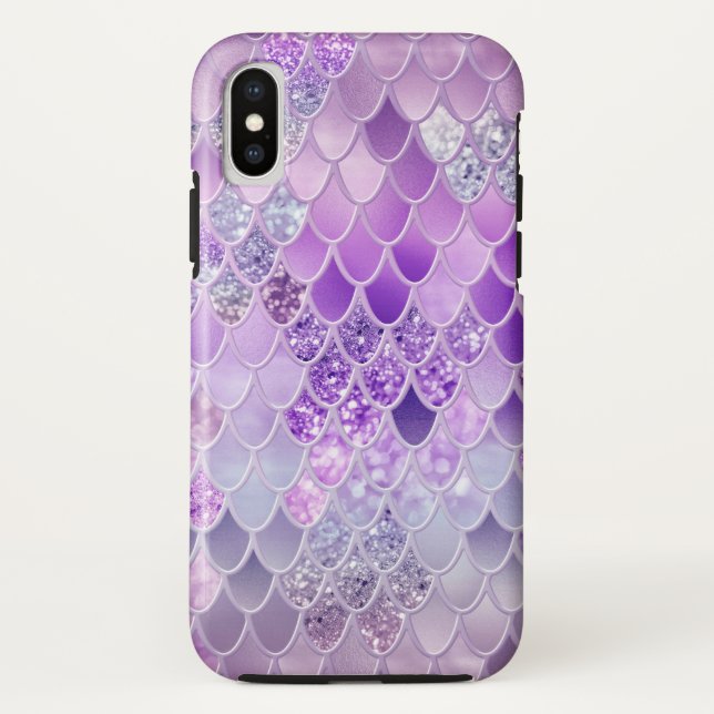 Summer Mermaid Glitter Scales #14 (Faux Glitter) Case-Mate iPhone Case (Back)