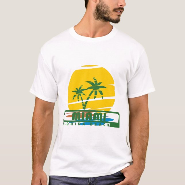 Summer miami beach- florida  T-Shirt (Front)