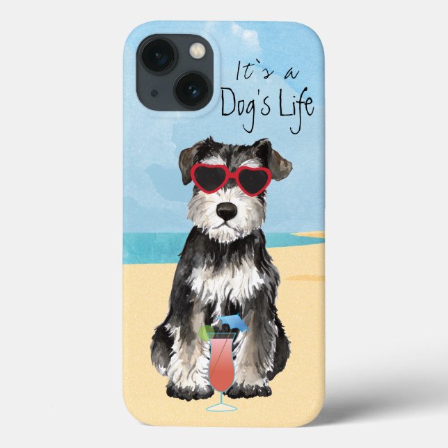 Summer Miniature Schnauzer Case-Mate iPhone Case (Back)