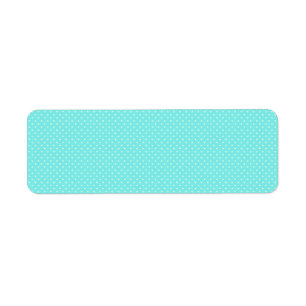 Summer Mint Green Polka Dot Hearts on Aqua Blue