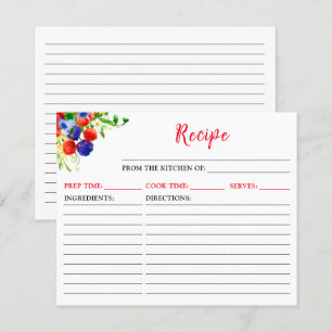 Summer Mixed Berries Recipe Card