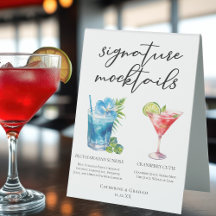 Summer Mocktails Blue Hawaiian Cranberry Cutie